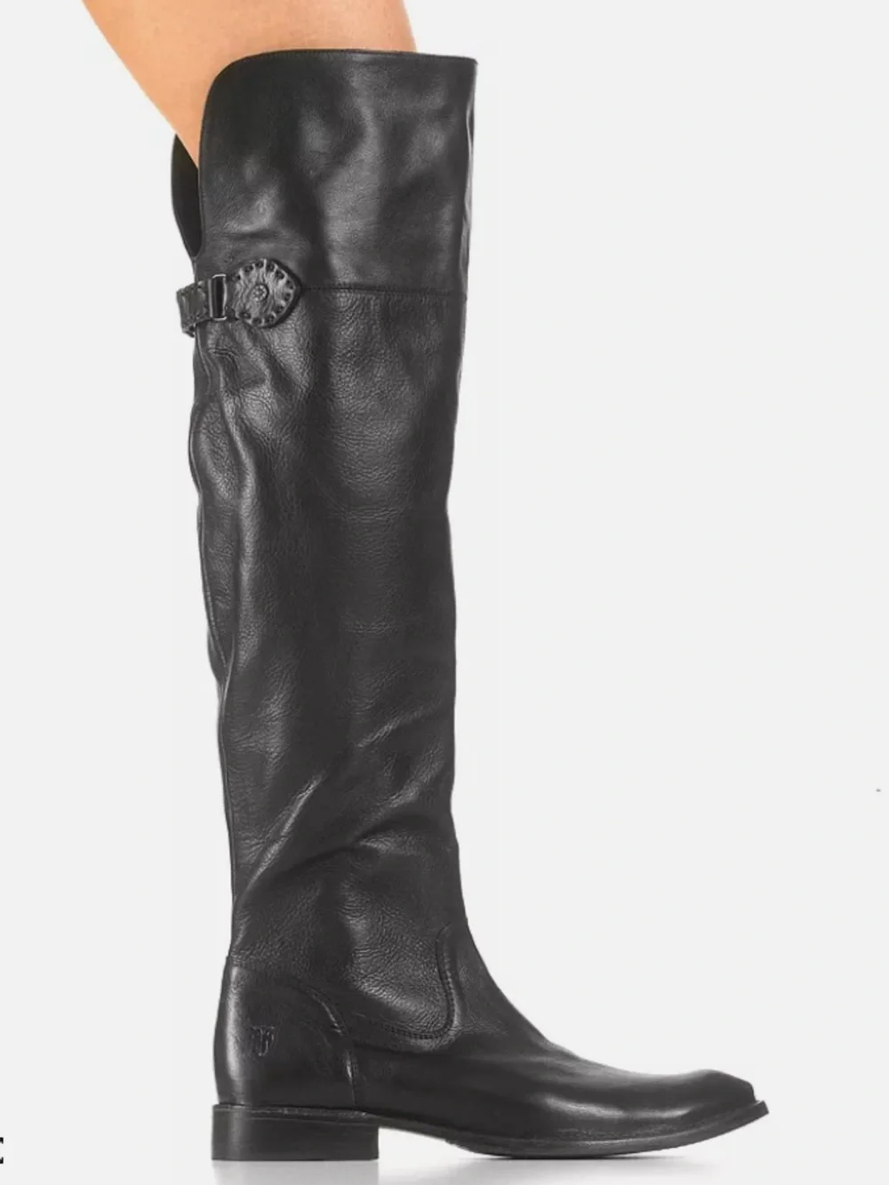 Frye Shirley women black leather over the knee boots size 9